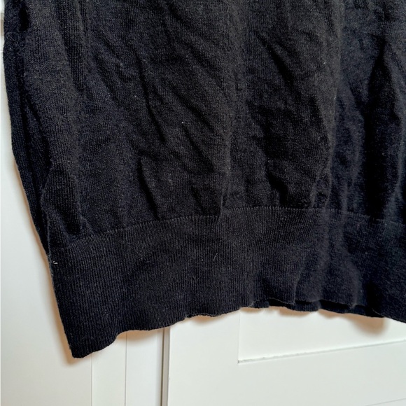 Black Sweater Shirt with Pearl Embellishments - Picture 7 of 10